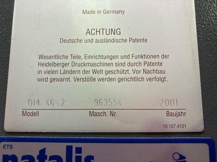Utilisé 2001 HEIDELBERG PRINTMASTER QM 46-2+