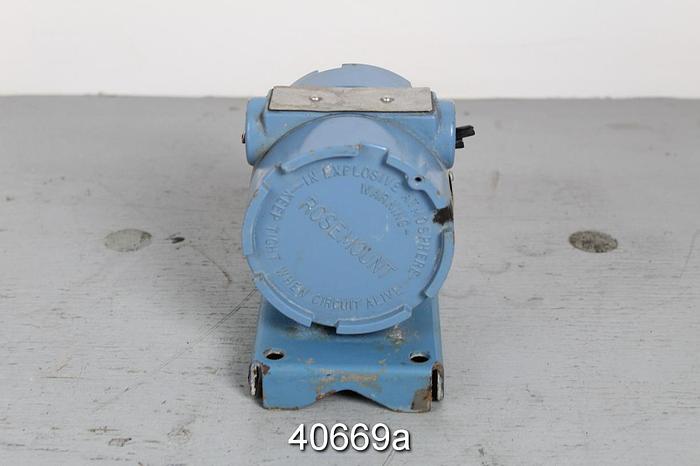 Used Rosemount 0444RL2U1A2NA Temperature Transmitter, RTD Type #40669