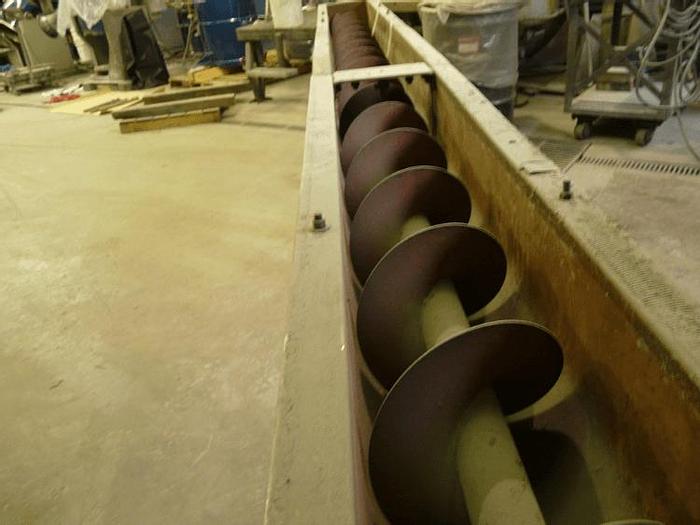 Used 14 FT. LONG SCREW CONVEYOR – C/S – 1.5 HP