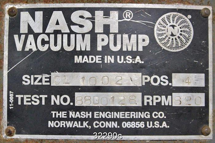 Used Nash CL1002 Vacuum Pump #32290