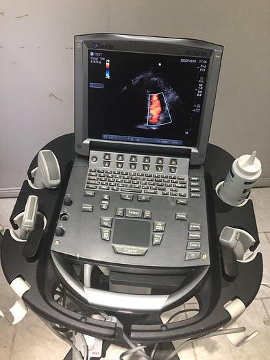 Gebraucht SonoSite M-turbo tragbare Ultraschallsystem auf Trolley mit 3xSonden