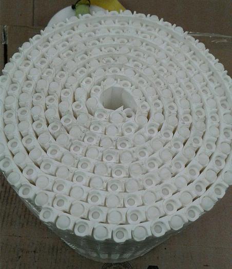 Used PLASTIC CONVEYOR BELT 12"x 10.54 feet