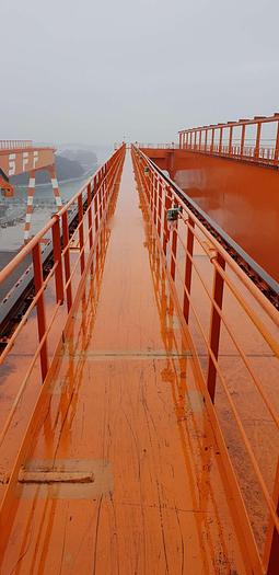 Used 600 tonne Capacity Gantry Crane 142m Rail Centres