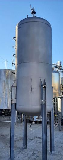 Used Tank, 750 Gallon, 304 S/st, 20 PSI, DT/DB, Morfab #S744379