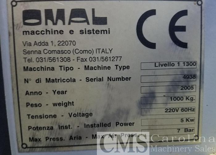 Used Omal DMG HBD 1300 Bore Glue Dowel Machine