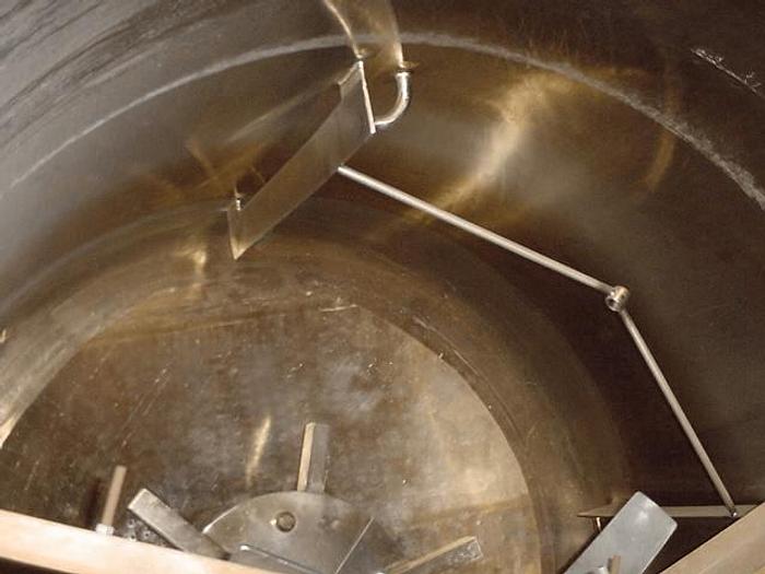 Used 600 GALLON MUELLER REACTOR SANITARY S/S – 14.9 INTERNAL/75 PSI JACKET – #5283