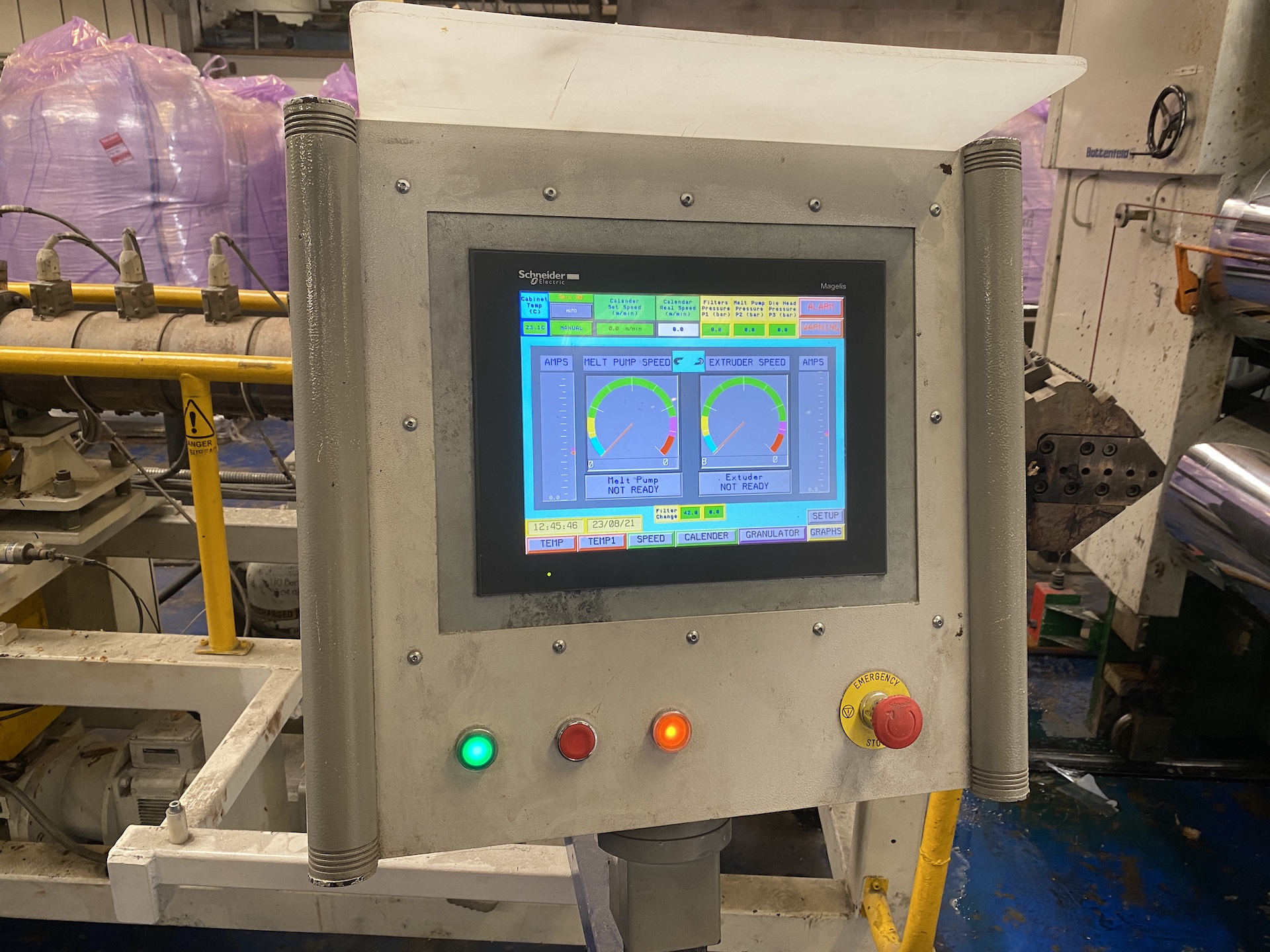 Refurbished 1995 Battenfeld Gloenco Extrusion Line