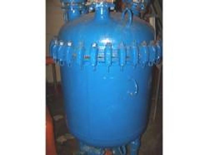 Used Pfaudler 100 gallon vertical #9115 glass lined vacuum receiver