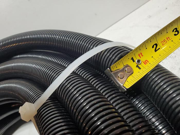 Used 15 Feet 1" Split Wire Loom Conduit Polyethylene Tubing Black Sleeve Tube