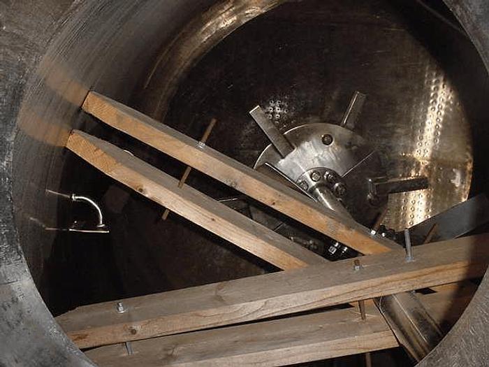 Used 600 GALLON MUELLER REACTOR SANITARY S/S – 14.9 INTERNAL/75 PSI JACKET – #5283