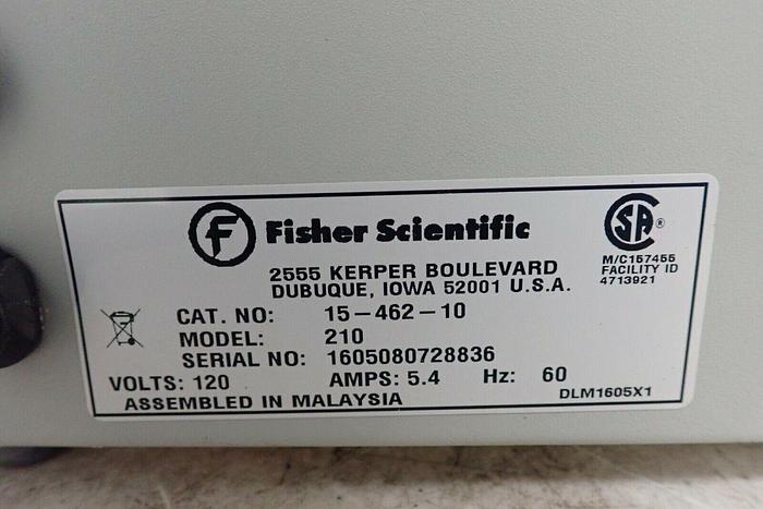 Used Fisher Scientific 15-462-10 Isotemp 210 Heated Water Bath with Lid
