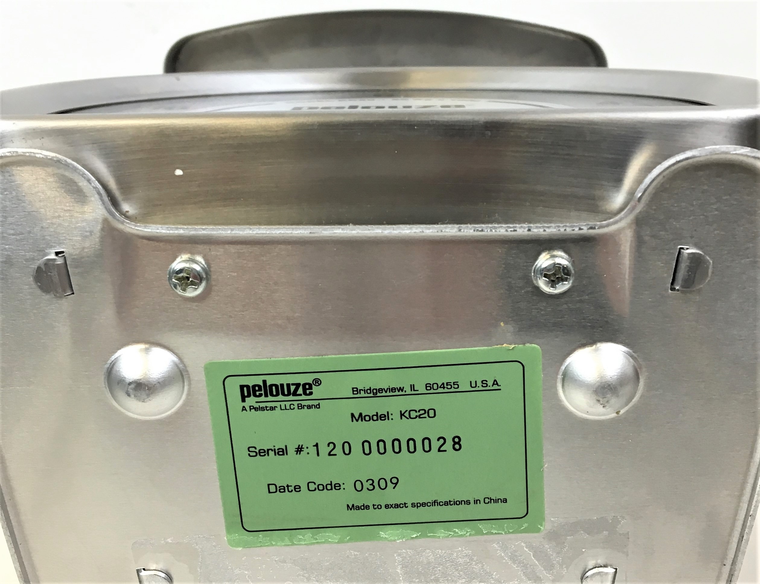 New Open Box Pelouze KC20 Mechanical Balance - 20kg x 100g