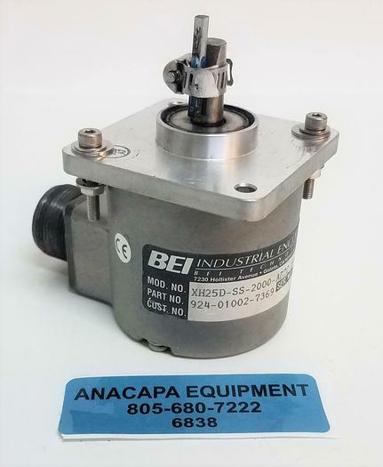 Used BEI Industrial XH25D-SS-2000-ABZC-4469-LED-SM18 Sensata Express Encoder (6838)