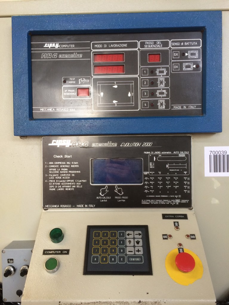 Usato FRESATRICE ELETTRONICA CIPSY MR4 EXECUTIVE