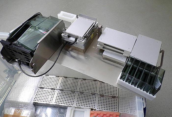 Used Set of 2 x XIRIL X-100 , pipettor , Tecan , X100