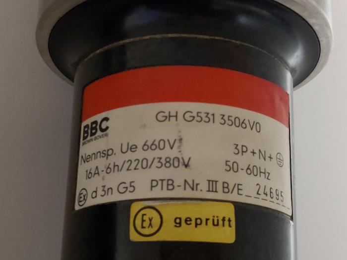 Ex Steckdose, Kupplung, 16A, GHG 531 3506, BBC neuwertig