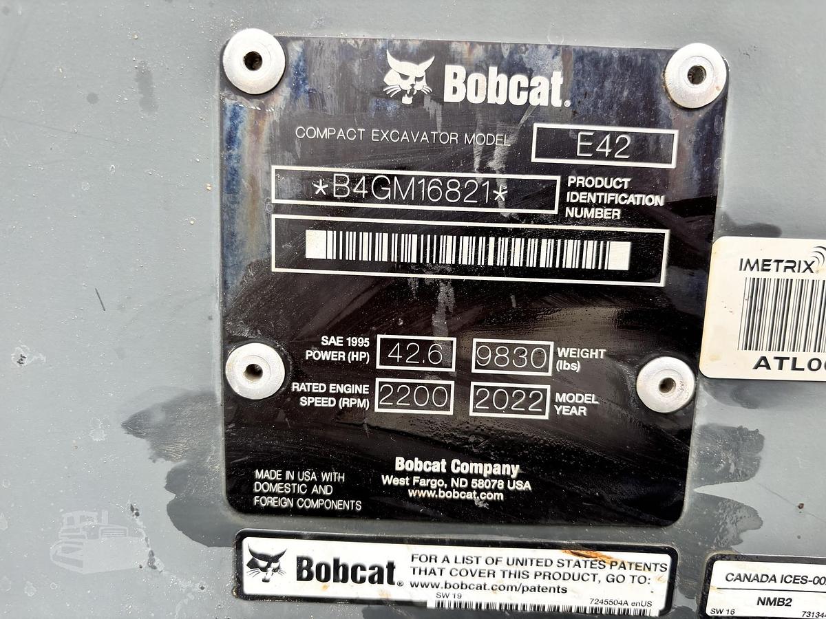 2022 BOBCAT E42R2