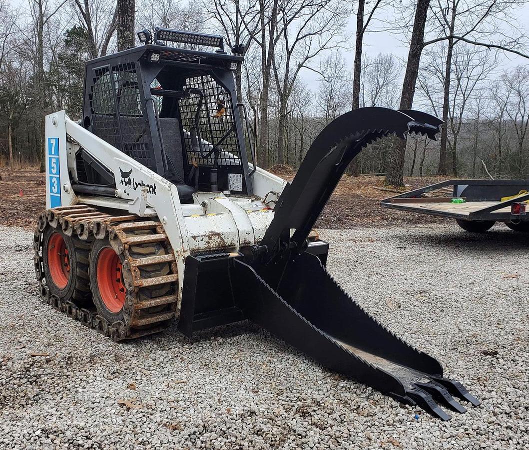 JENKINS IRON & STEEL STUMP BUCKET W/ GRAPPLE