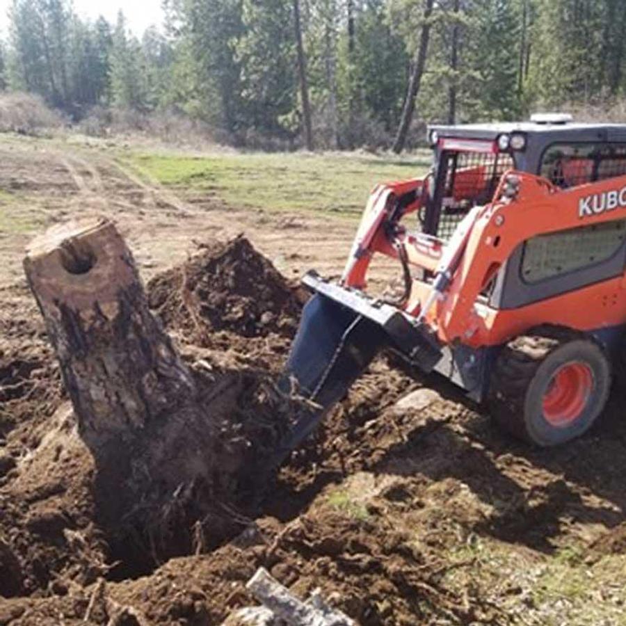 JENKINS IRON & STEEL STUMP BUCKET