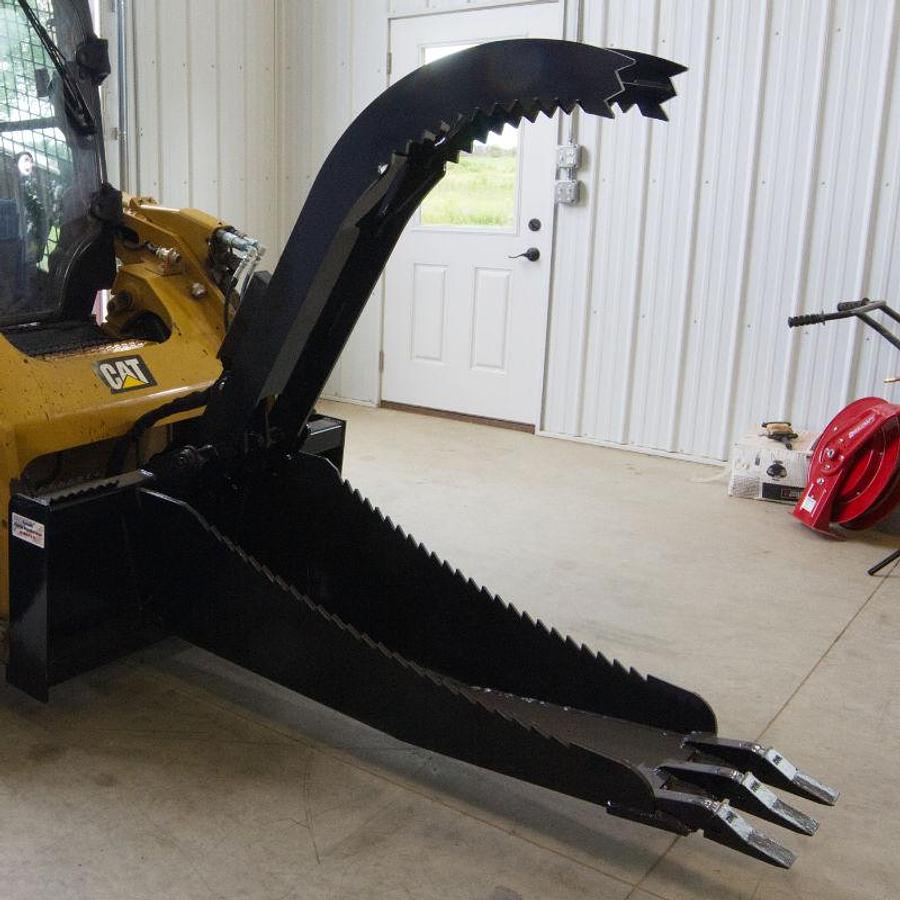 JENKINS IRON & STEEL STUMP BUCKET W/ GRAPPLE