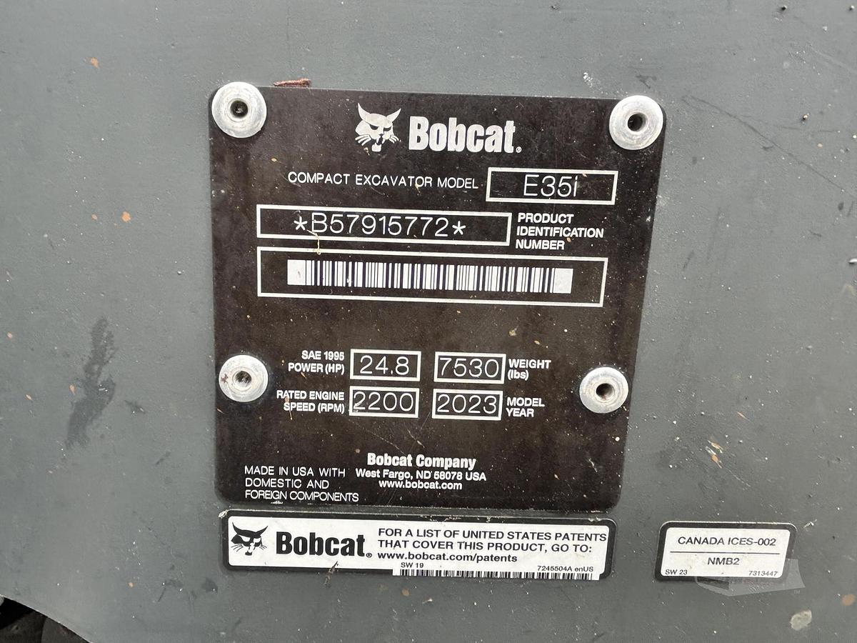 2023 BOBCAT E35IR2