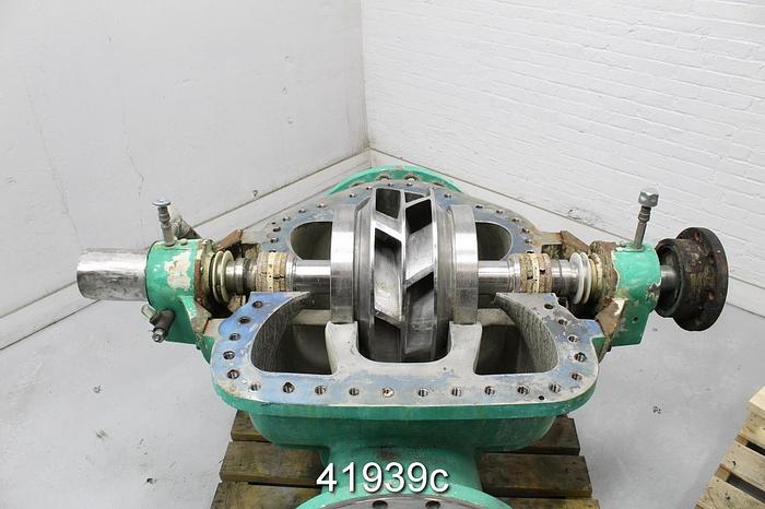 Used Sulzer ZPP32-400 Split Case Pump, SS Casing, 7-Vane 18.25" Impeller #41939