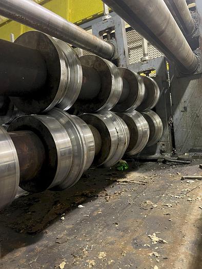 Used Bradbury "DOUBLE HIGH" & RAFTED ROLLFORMING LINE for AG Panel