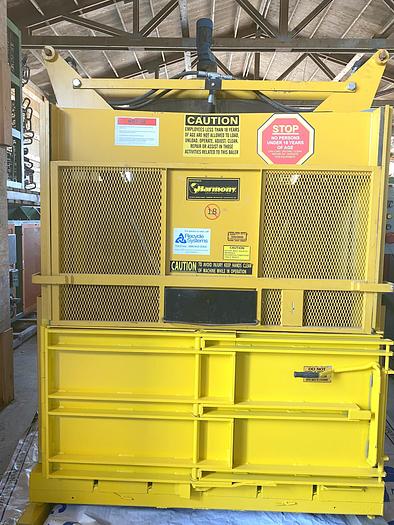 Used Harmony Vertical Baler low profile 8ft tall