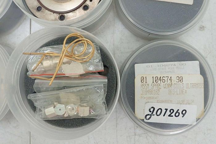 Used Lot of 5 F-Series Nickel Sampler Cones 99-100940-00 for Varian ICP-MS w/ Extras