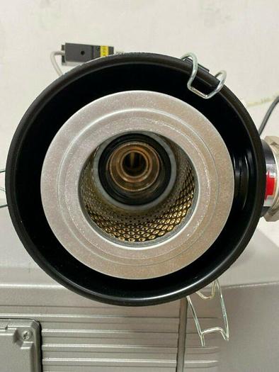 Used Becker VT 4.25 Rotary Vane Oil-Less Vacuum Pump w/ Vacuum Switch & Filter