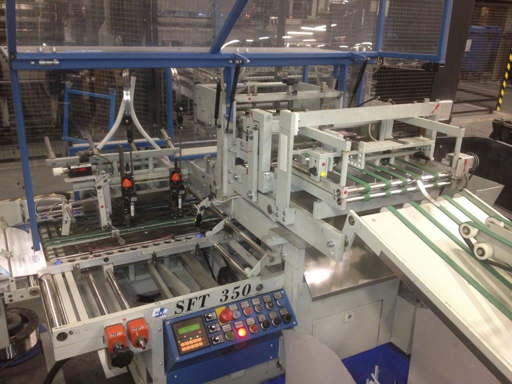 Used Gathering machine brochure production MKW Rapid UT 14B3GS SFT 350 with 14 stations