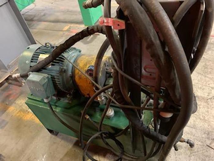 Used 84" WIDE BLACK CLAWSON ROLL SPLITTER 72" DIAMETER ROLL CAPACITY