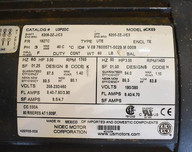 Used USED ROTARY AIR LOCK VALVE, 14'' X 14'', STAINLESS STEEL, UNUSED