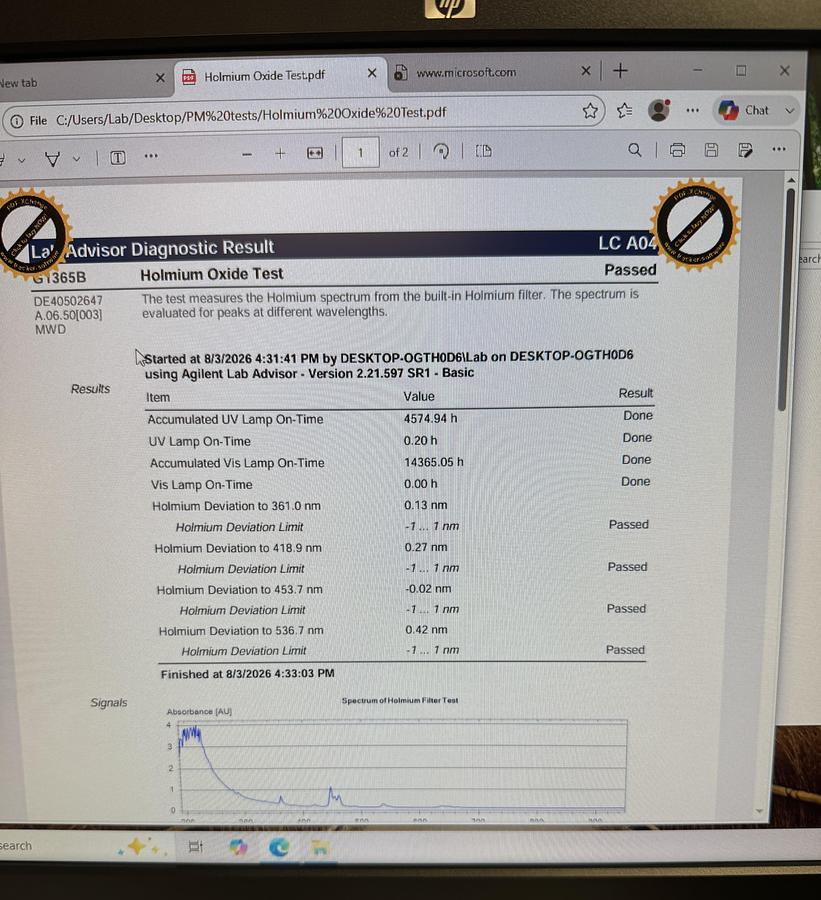 Refurbished Agilent 1100 HPLC System W/MWD Complete With Datasystem, B.04.03 Chemstation
