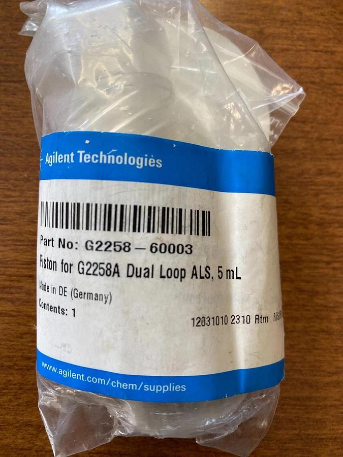 Agilent Piston for G2258A Dual Loop Autosampler, 5 ml G2258-60003 1260 NEW