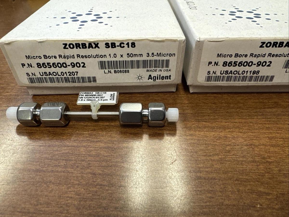 Used Agilent Zorbax SB-C18 1x50mm 3.5 Micron 865600-902 HPLC Column