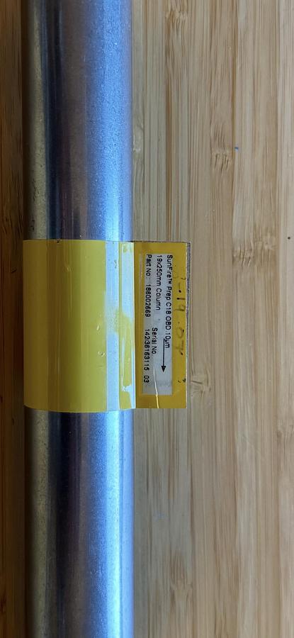 Used Sunfire C18 OBD 10um 19x250mm used.