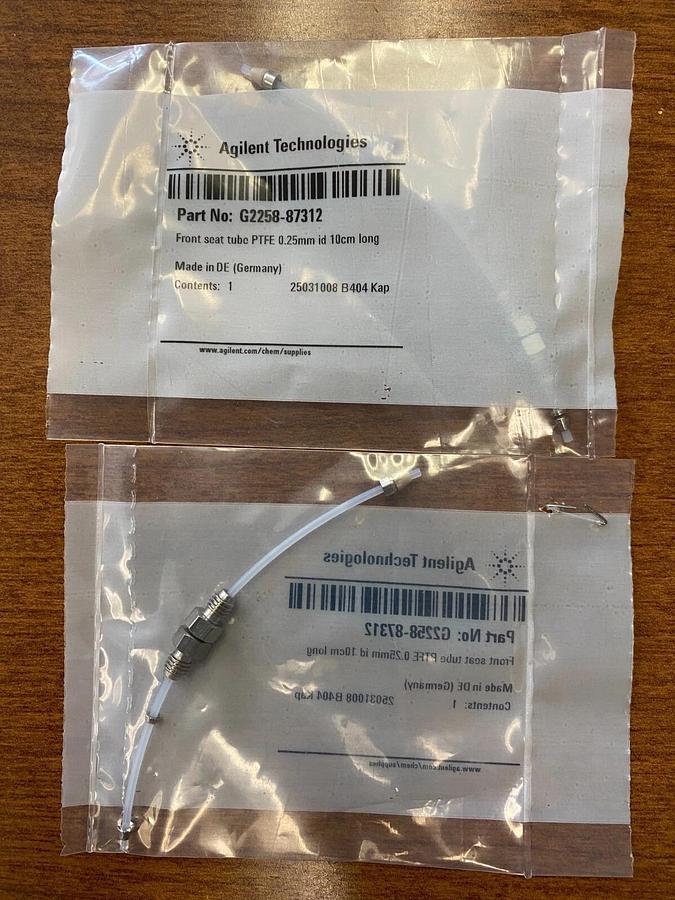 Front seat tube PTFE 0.25 mm id 10 cm long. For G2258A 1100/1200 Series Dual