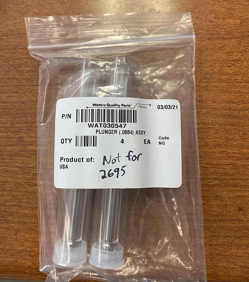 Waters HPLC Plunger Assembly 0.0884 Diameter 2/pk WAT030547