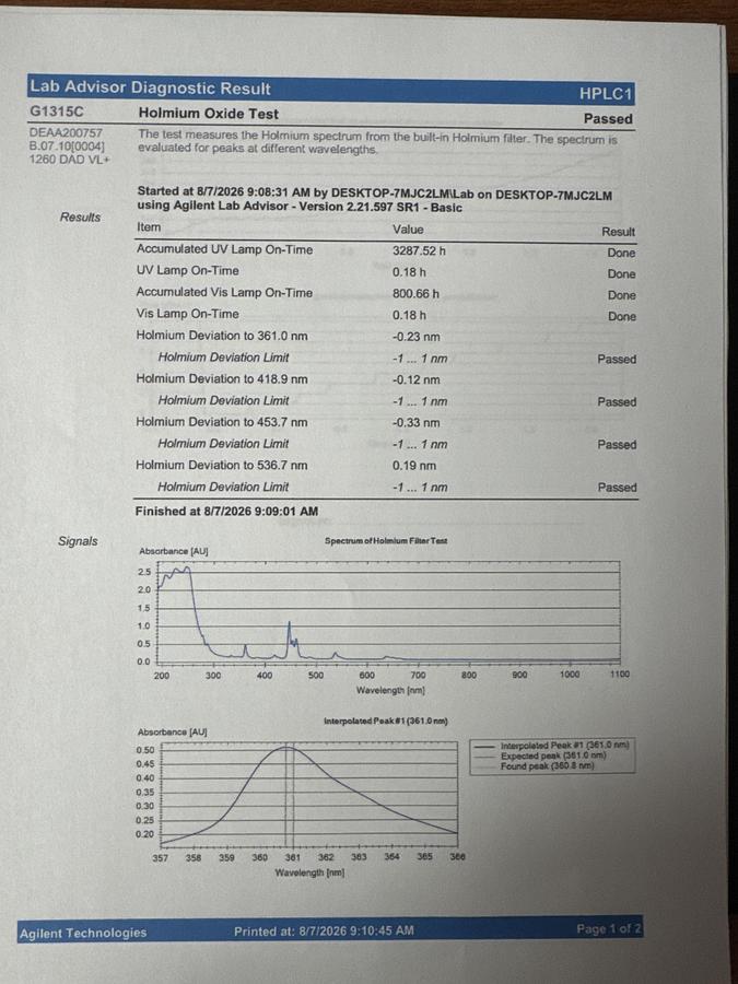 Refurbished Agilent 1260 LC System