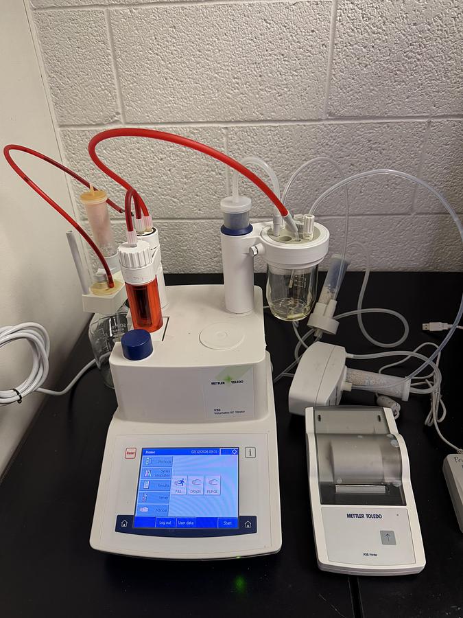 Used Mettler Toledo V20 Volumetric KF Titrator