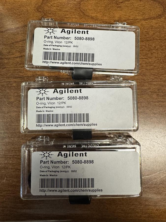 O-Ring, viton 12/pack for Agilent Purged Packed inlet