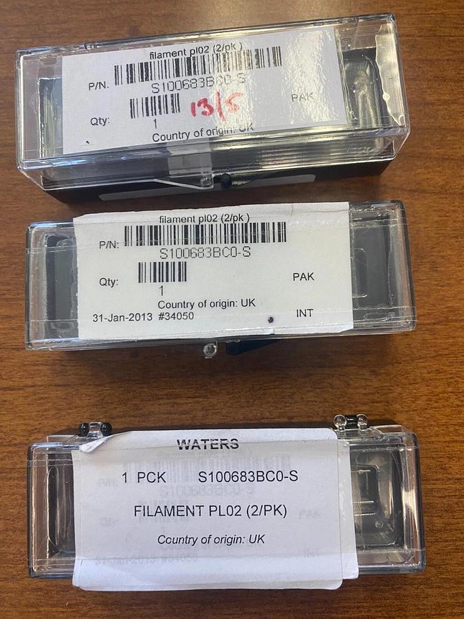 Used 4 Waters S100683BC0-S Mass spectrometry used filaments
