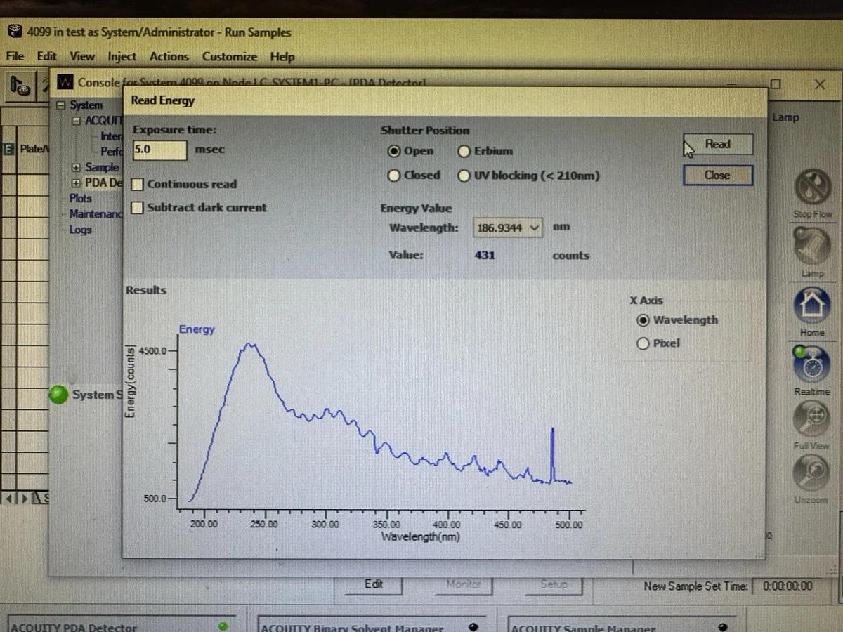 Used Waters Acquity UPLC System, Binary SM, Sampler, Empower 3, PDA