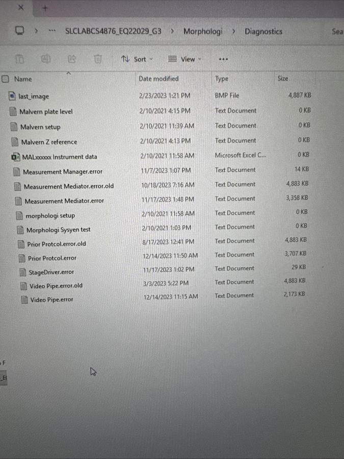 Refurbished Malvern Morphologi G3SE-ID