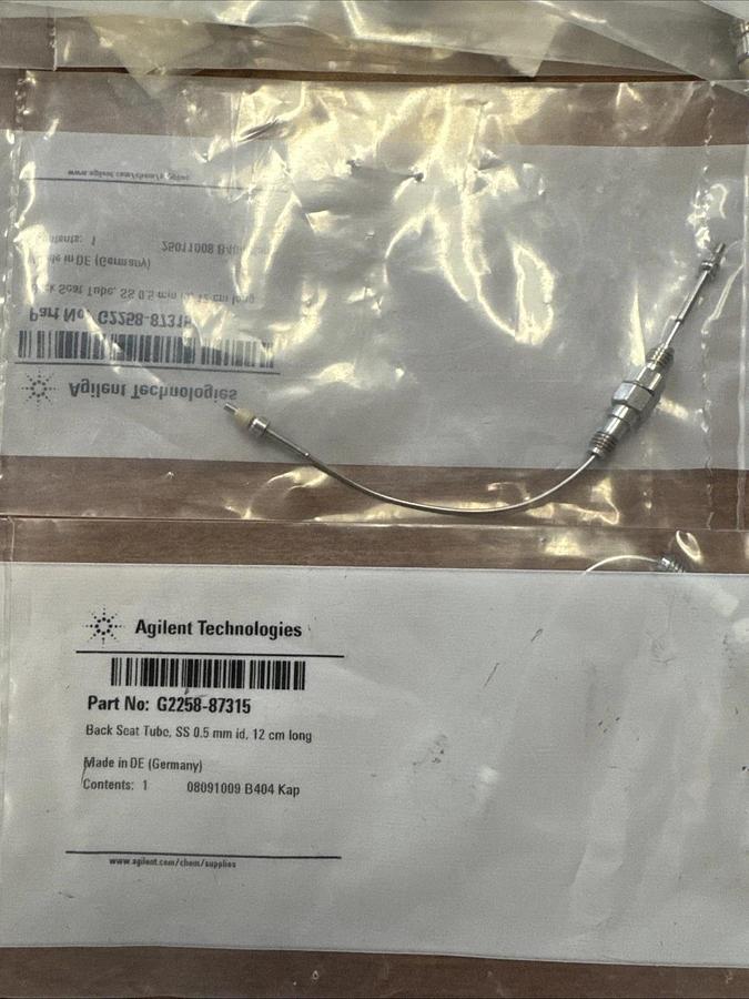 G2258-87315 Back Seat Tube SS 0.5 mm Id, 12 Cm Long , New
