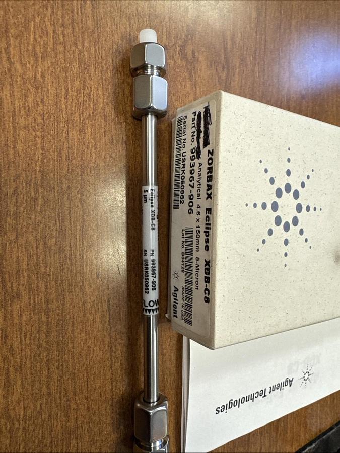 Used Agilent Zorbax Eclipse XDB-C8 5um HPLC Column 4.6 x 150mm 993967-906 w/ WARRANTY