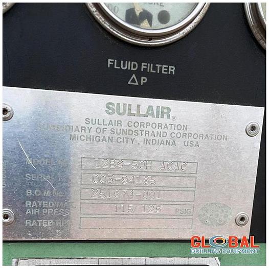 Used Item 0908 : Sullair 12BS-50H ACAC Air Compressor
