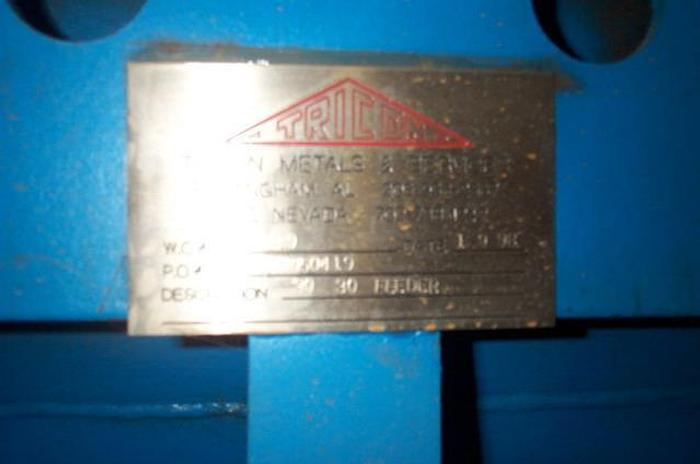 Refurbished Rader  Chip Feeder, 30 X 30, (Rebuilt By Tricon Metals-Birmingham, Al) #13663