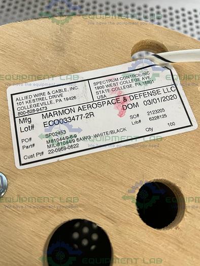 Used Allied Wire  M81044/9-6-9, 6AWG, MIL-81044/9 , 600V Cable Approx 100 Ft